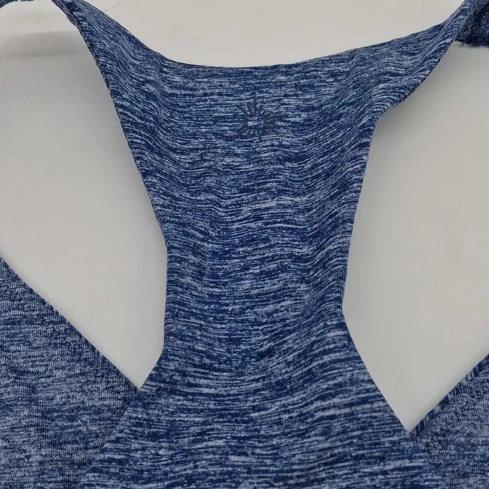 OFFLINE by Aerie The Hugger Racerback Sports Bra Marbled Blue XL
